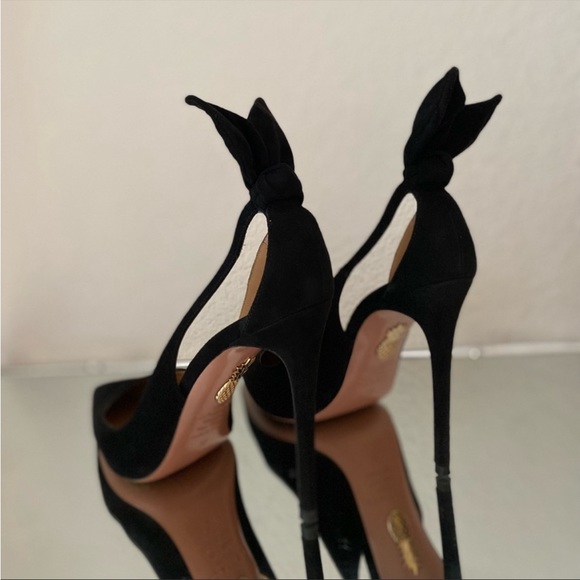 EUC🖤AQUAZZURA Deneuve suede heel pump - Picture 9 of 16